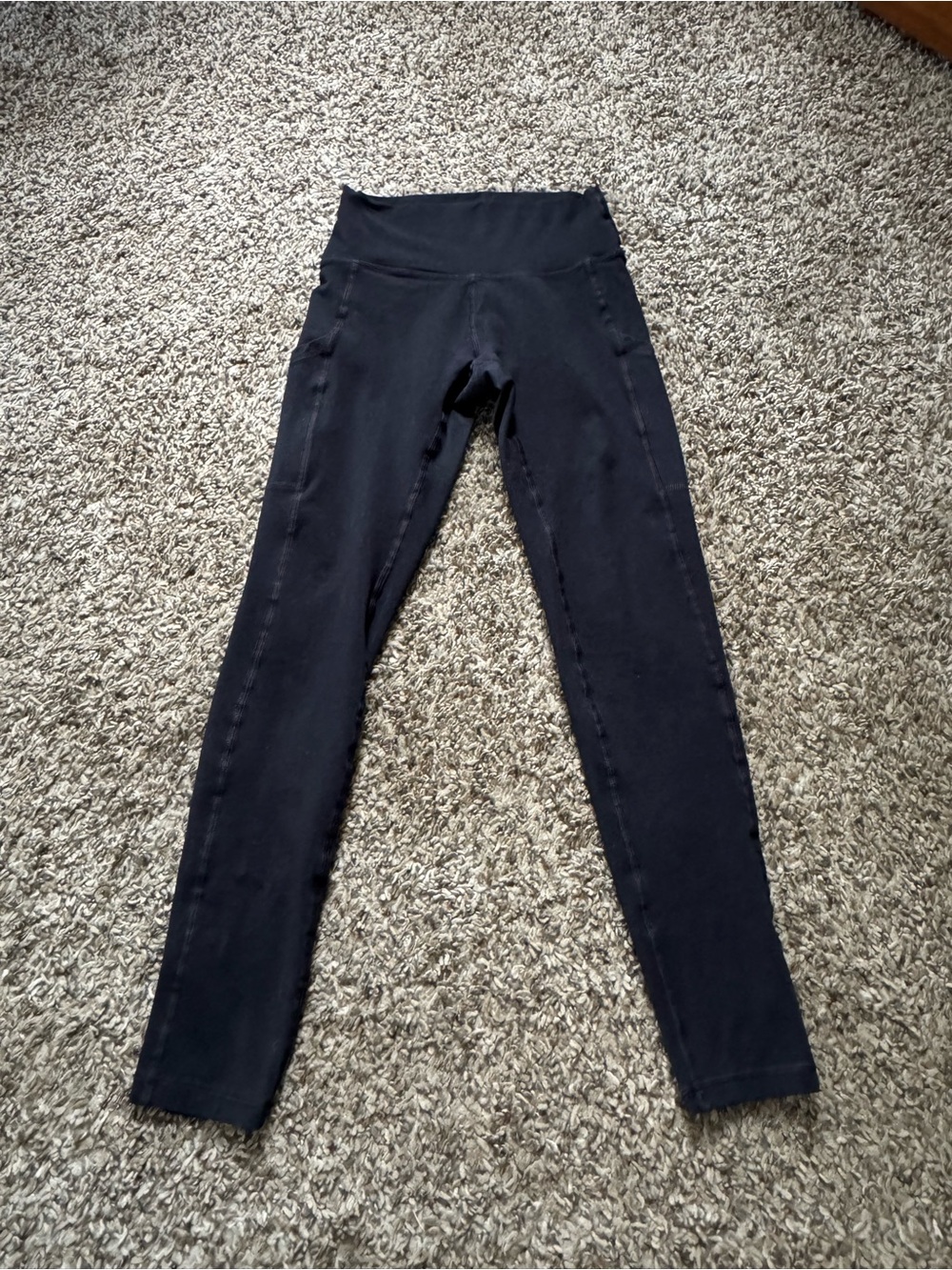 aerie Black High-Rise Leggings with pockets size xs - Picture 2 of 3